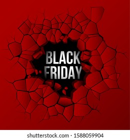 Luxury black friday poster with text - Vector