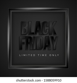 Luxury black friday poster - Vector illustration design
