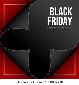 Luxury black friday poster - Vector illustration design