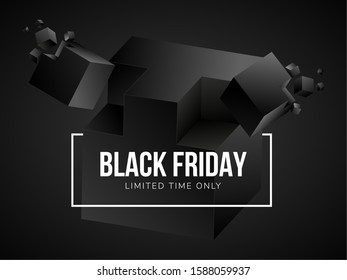 Luxury black friday poster - Vector illustration design