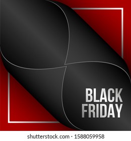 Luxury black friday poster - Vector illustration design