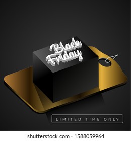 Luxury black friday poster - Vector illustration design