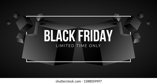 Luxury black friday poster - Vector illustration design