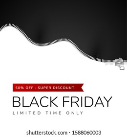 Luxury black friday poster - Vector illustration design
