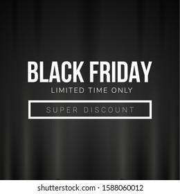 Luxury black friday poster - Vector illustration design