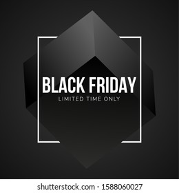 Luxury black friday poster - Vector illustration design