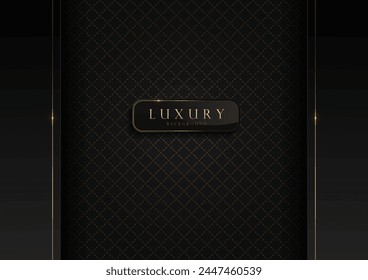Luxury Black Geometric Pattern Background Design Elegant HD Wallpaper Graphics, Web Templates Cover Design.