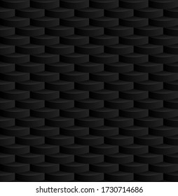 Luxury black geometric shape seamless pattern background modern abstract art style. Graphic design element template can be used for backdrop, wallpaper, texture, textile, print, vector illustration
