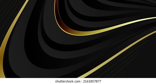 Lujo negro y dorado