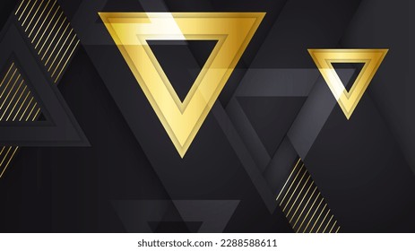 Luxusschwarz-goldener Hintergrund