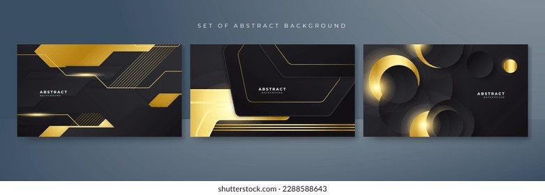Luxury black and gold background