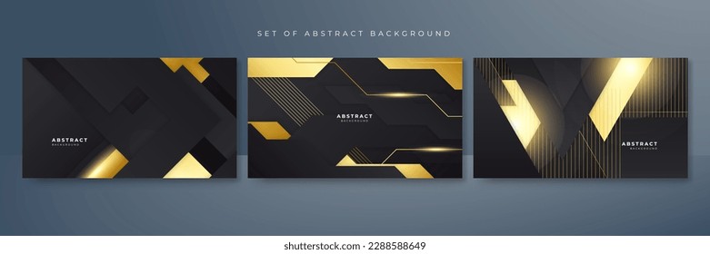 Luxury black and gold background