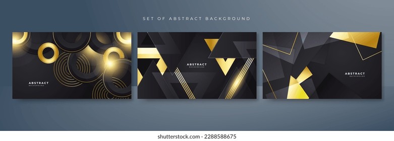 Luxury black and gold background