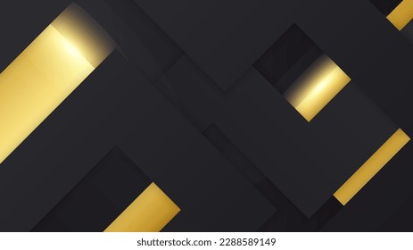Luxusschwarz-goldener Hintergrund