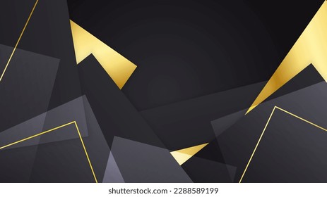Luxury black and gold background