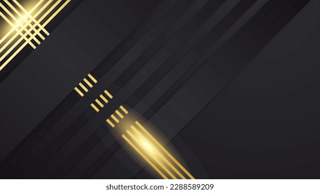Lujo negro y dorado