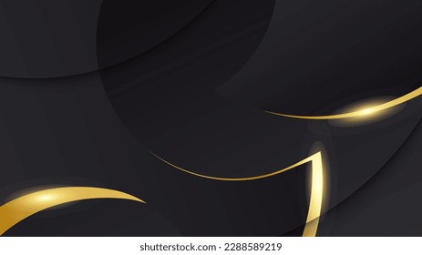 Luxury black and gold background