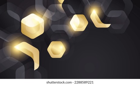 Luxury black and gold background