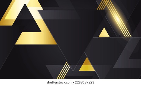 Luxury black and gold background