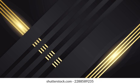 Luxury black and gold background