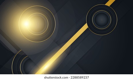 Luxury black and gold background