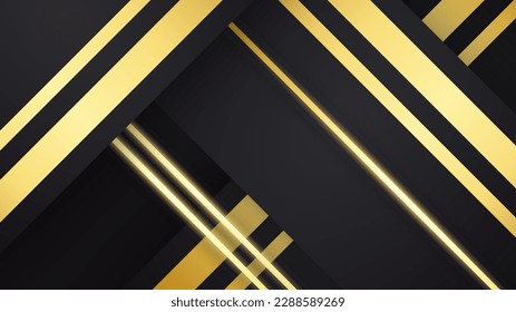 Luxury black and gold background