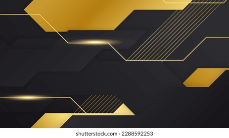 Lujo negro y dorado