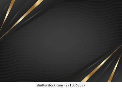 Fundo preto e dourado de luxo