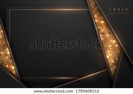 Luxury black and gold background