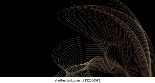 Luxury black  gold background design