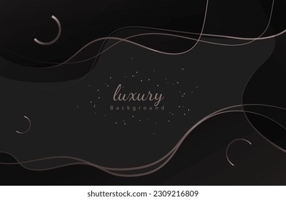 The luxury black gold background illustration exudes opulence modern
