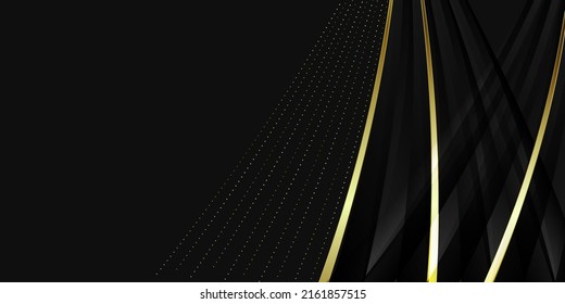 Luxuriöser schwarzer goldener Hintergrund, Vektordesign