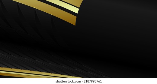 Diseño vectorial de fondo de oro negro de lujo