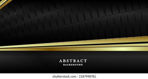 Luxury black gold background vector design