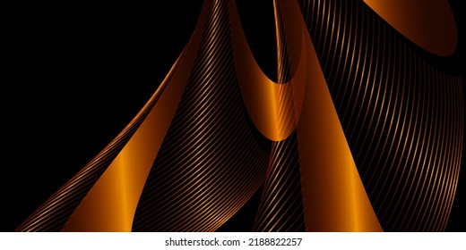 Luxury black gold background vector design
