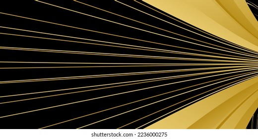 Luxusschwarz-goldener Hintergrund, Vektorgrafik