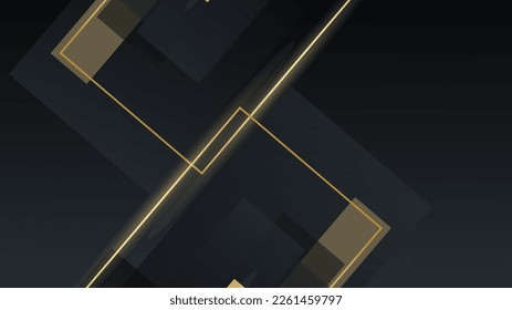 Luxury black gold corporate design