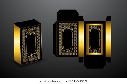luxury black and gold packaging product design
