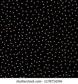 Luxury Black Gold Party Confetti Pattern Seamless Vector , Drawn Illustration for Stylish Classy Invitations, Elegant Party Decor Festive Backdrops, Metallic Wedding Stationery, Luxe Texture Gift Wrap