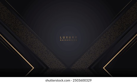 luxury black and gold podium award. Luxury, premium, podium award vector design style
