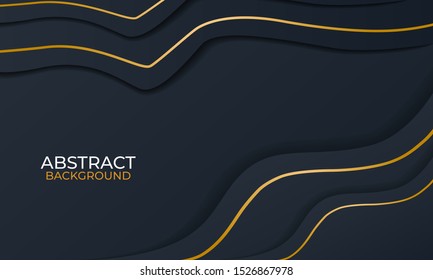 Luxury black and gold texture background