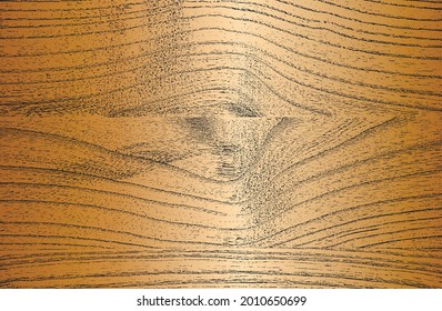 Luxury black, golden metal gradient background with distressed wooden parquet texture. Vector illustration