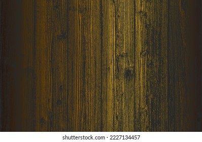 Luxury black golden metal gradient background with distressed wooden parquet texture. Vector illustration