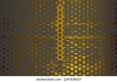 Luxury black golden metal gradient background with distressed metal plate texture. Vector illustration