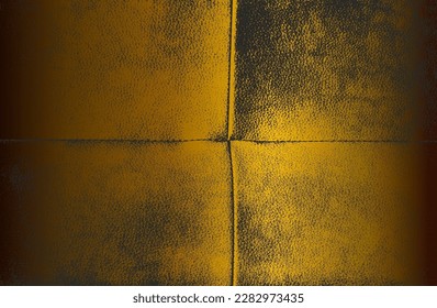 Luxury black golden metal gradient background with distressed natural, genuine animal skin, leather texture. Vector illustration
