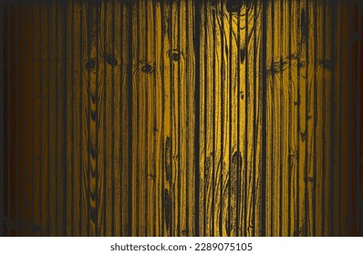 Luxury black golden metal gradient background with distressed wooden parquet texture. Vector illustration