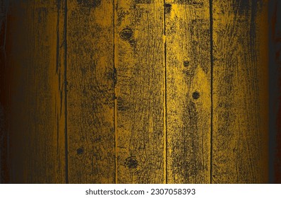 Luxury black golden metal gradient background with distressed wooden parquet texture. Vector illustration