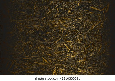 Luxury black golden metal gradient background with distressed closeup sunflower seeds texture. Vector illustration