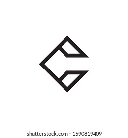 Luxury black letter C logo design with line style for personal identity and business name