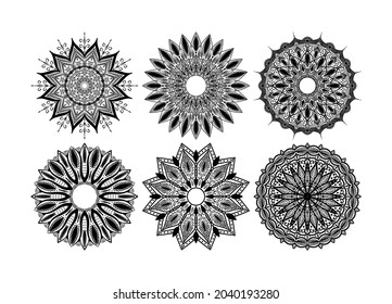 luxury black mandala vector Design and Premium Vector